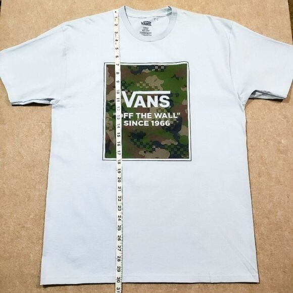 Vans Off The Wall Camo Checkered Short Sleeve T-Shirt Large #6 - Picture 4 of 5